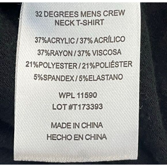 32 Degrees Heat Crew Neck Tee   Mens Size L - Picture 4 of 5